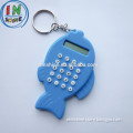 Small lovely fish shaped basic calculator , calculator with key chain